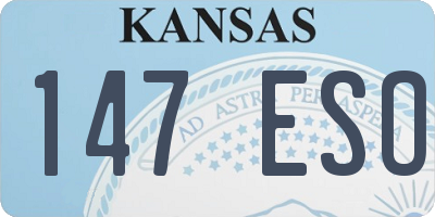 KS license plate 147ESO