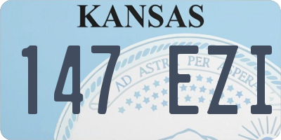 KS license plate 147EZI