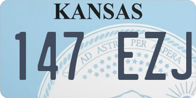 KS license plate 147EZJ