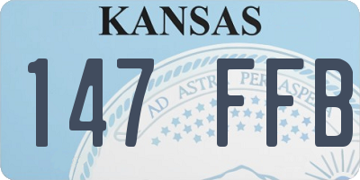 KS license plate 147FFB