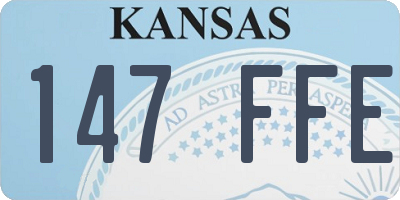 KS license plate 147FFE
