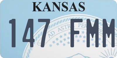 KS license plate 147FMM