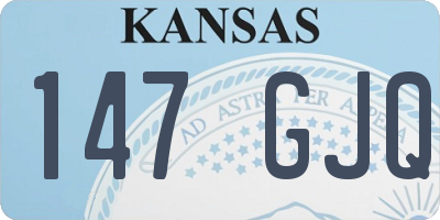 KS license plate 147GJQ