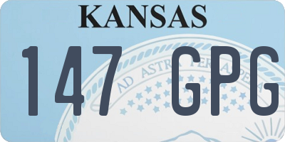 KS license plate 147GPG