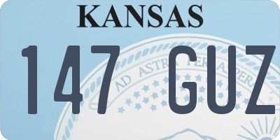 KS license plate 147GUZ