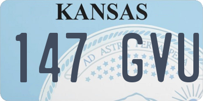 KS license plate 147GVU