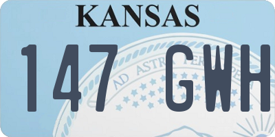 KS license plate 147GWH