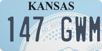 KS license plate 147GWM