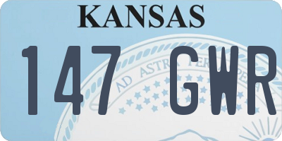 KS license plate 147GWR
