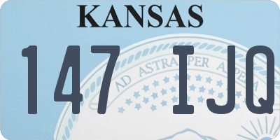 KS license plate 147IJQ