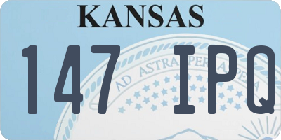 KS license plate 147IPQ