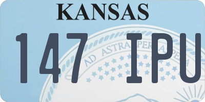 KS license plate 147IPU