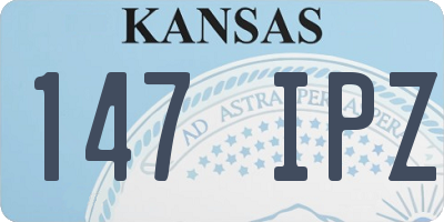 KS license plate 147IPZ