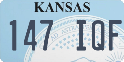 KS license plate 147IQF