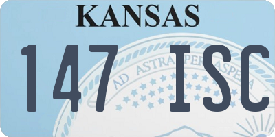 KS license plate 147ISC
