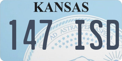 KS license plate 147ISD