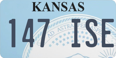 KS license plate 147ISE