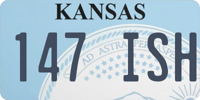 KS license plate 147ISH