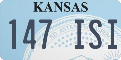 KS license plate 147ISI