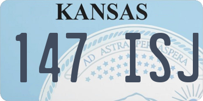 KS license plate 147ISJ