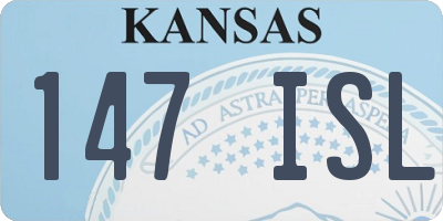 KS license plate 147ISL