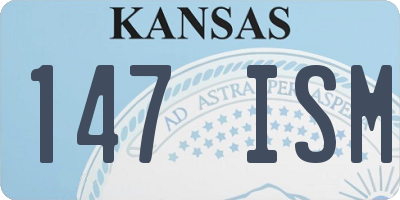 KS license plate 147ISM