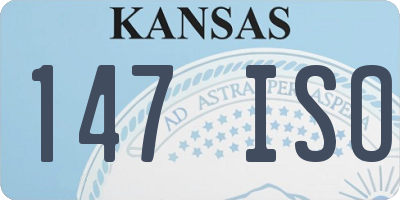 KS license plate 147ISO