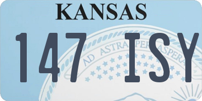 KS license plate 147ISY