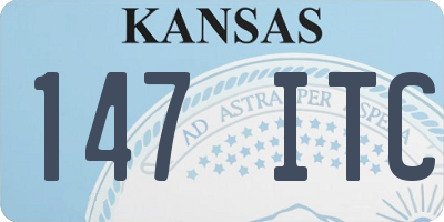 KS license plate 147ITC