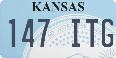 KS license plate 147ITG