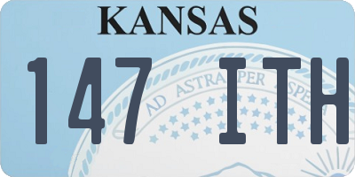 KS license plate 147ITH