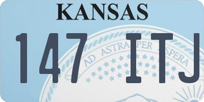 KS license plate 147ITJ