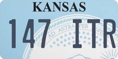 KS license plate 147ITR