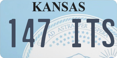 KS license plate 147ITS