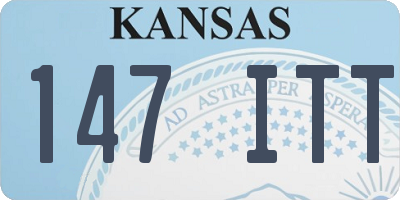 KS license plate 147ITT
