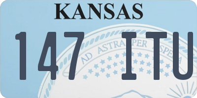 KS license plate 147ITU