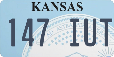 KS license plate 147IUT