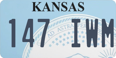 KS license plate 147IWM