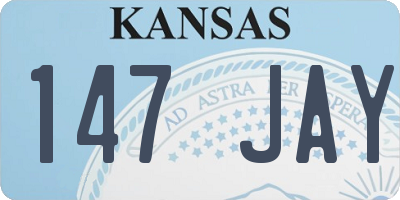 KS license plate 147JAY