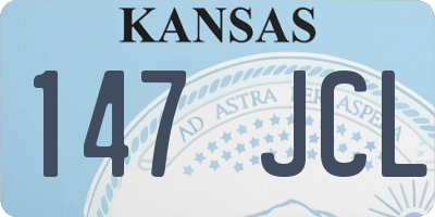 KS license plate 147JCL