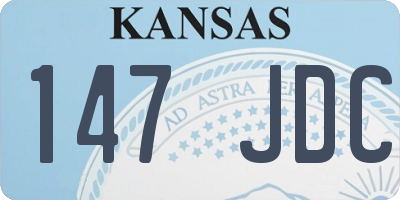 KS license plate 147JDC