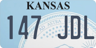 KS license plate 147JDL