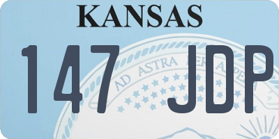 KS license plate 147JDP