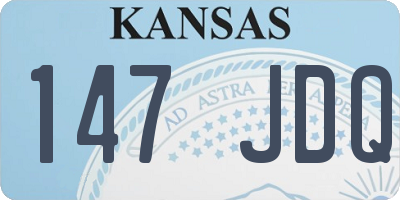 KS license plate 147JDQ