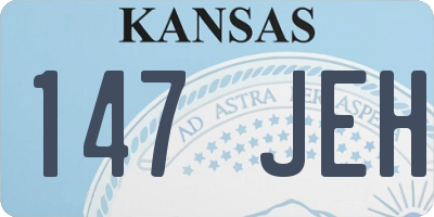 KS license plate 147JEH