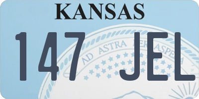 KS license plate 147JEL