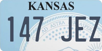 KS license plate 147JEZ