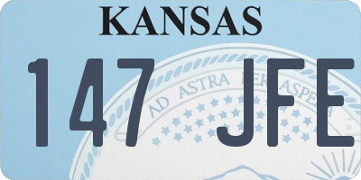 KS license plate 147JFE