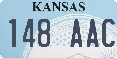 KS license plate 148AAC