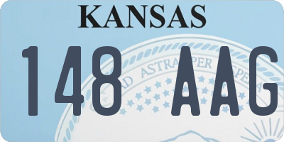 KS license plate 148AAG